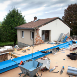 Extension de maison avec véranda-salle à manger Avon